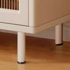 Scandinavian Cream Wood 2-Door Sideboard with Drawers