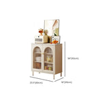 Scandinavian Cream Wood 2-Door Sideboard with Drawers