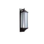 Modern Metal Geometric Frosted Glass LED Outdoor Wall Light