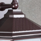 Modern Metal Geometric Frosted Glass LED Outdoor Wall Light