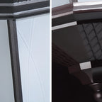 Modern Metal Geometric Frosted Glass LED Outdoor Wall Light