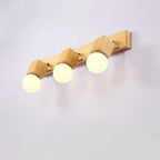 Modern Wooden Multi-Light Bathroom Vanity Light with Hardwired