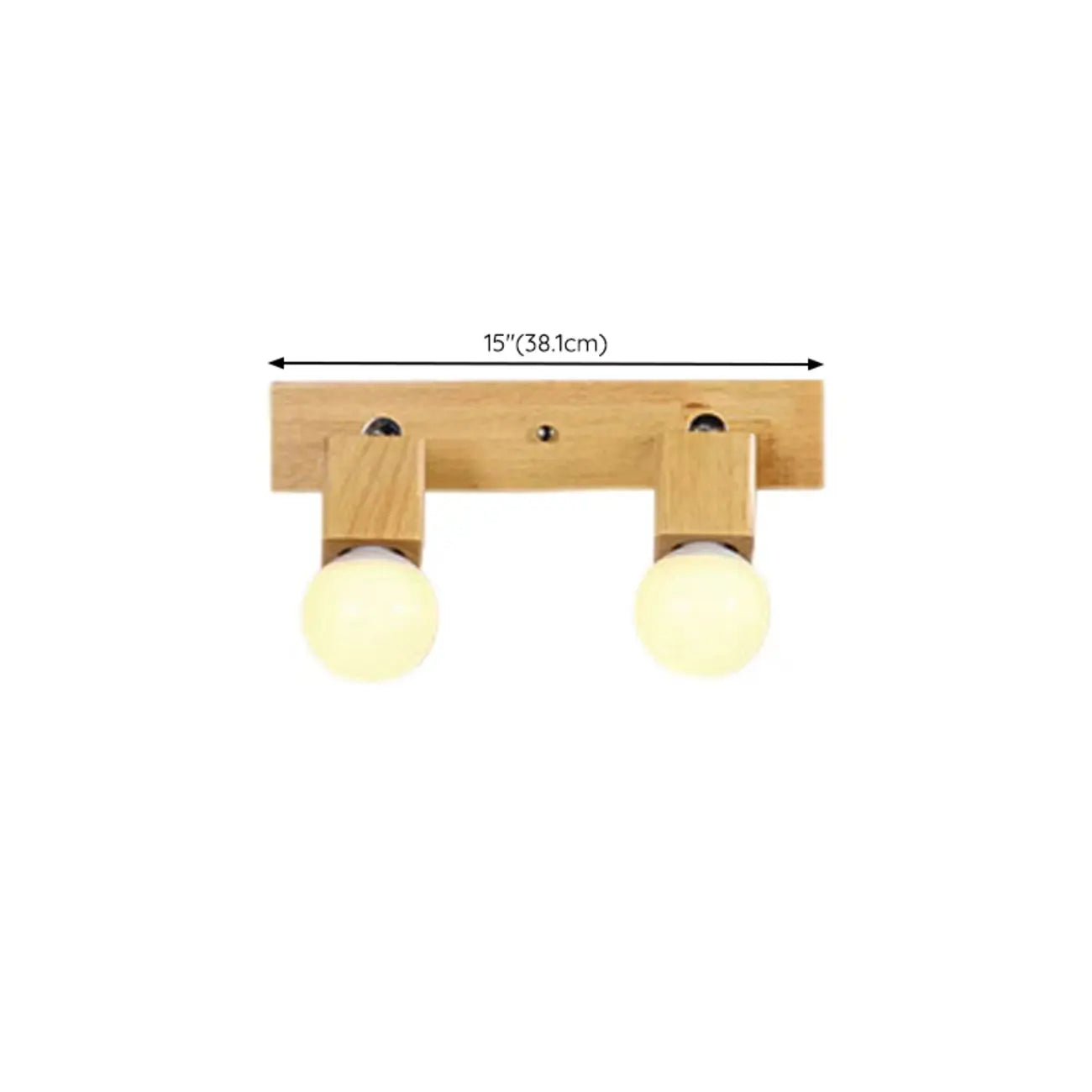 Modern Wooden Multi-Light Bathroom Vanity Light with Hardwired