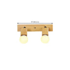 Modern Wooden Multi-Light Bathroom Vanity Light with Hardwired