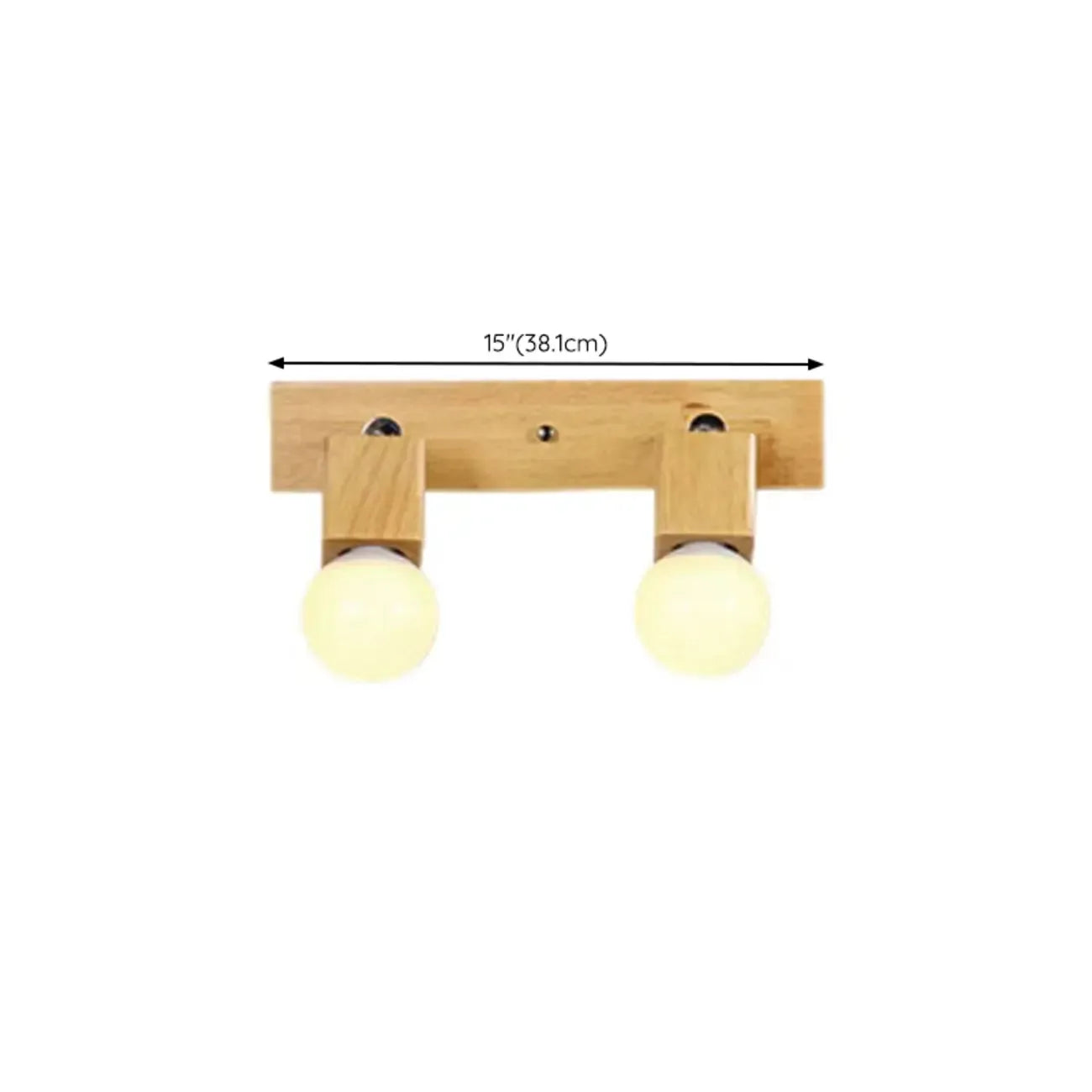 Modern Wooden Multi-Light Bathroom Vanity Light with Hardwired