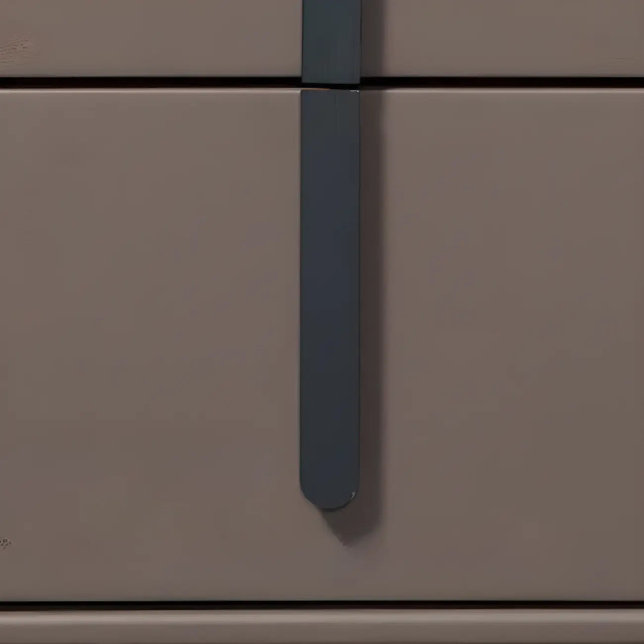 Modern Leather Top Wood 2-Drawer Nightstand