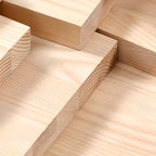 Modern Leather Top Wood 2-Drawer Nightstand