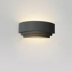 3 Tiers Wall Sconce with Concrete Shade for Outdoor Use