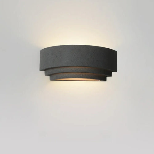 3 Tiers Wall Sconce with Concrete Shade for Outdoor Use