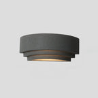 3 Tiers Wall Sconce with Concrete Shade for Outdoor Use