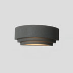 3 Tiers Wall Sconce with Concrete Shade for Outdoor Use