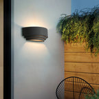 3 Tiers Wall Sconce with Concrete Shade for Outdoor Use