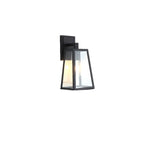 Industrial Metal Rectangle Glass Shade LED Outdoor Wall Light