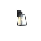 Industrial Metal Rectangle Glass Shade LED Outdoor Wall Light