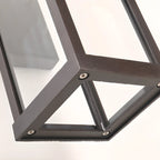 Industrial Metal Rectangle Glass Shade LED Outdoor Wall Light
