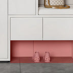 Modern Wood Shoe Rack with Drawers for Entryway