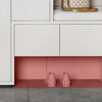 Modern Wood Shoe Rack with Drawers for Entryway