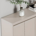 Modern Wood Shoe Rack with Drawers for Entryway