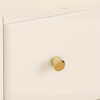 Trendy Narrow Stone Countertop 2 Tiers Drawer Nightstand