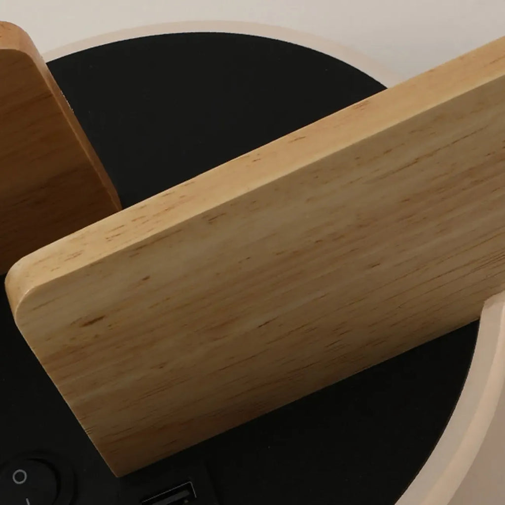 White Circular Acrylic LED Wall Sconce for Living Room Lighting