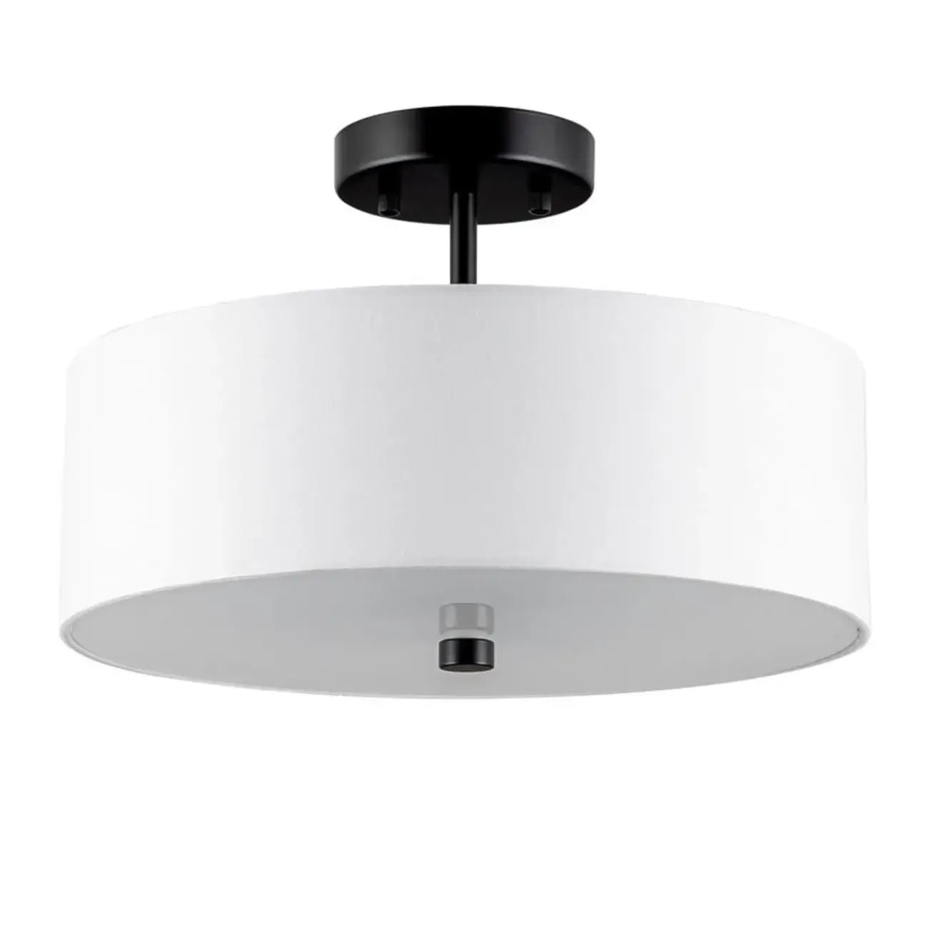 Modern Cylinder LED Semi Flush Ceiling Light for Living Room