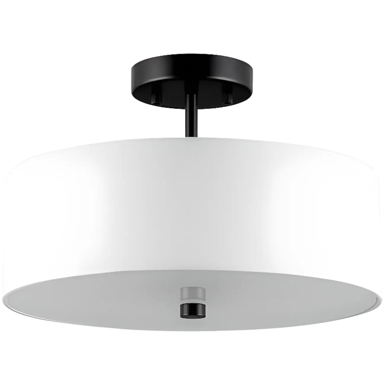 Modern Cylinder LED Semi Flush Ceiling Light for Living Room