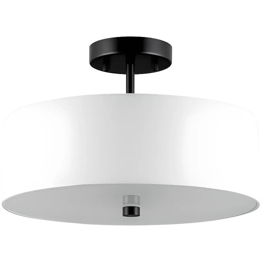 Modern Cylinder LED Semi Flush Ceiling Light for Living Room