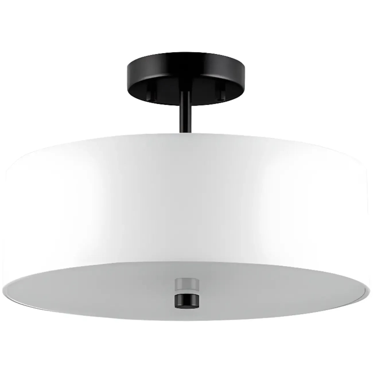 Modern Cylinder LED Semi Flush Ceiling Light for Living Room