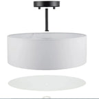 Modern Cylinder LED Semi Flush Ceiling Light for Living Room