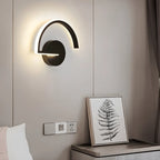 Indoor Minimalist Black LED Wall Sconce with Linear Fixture