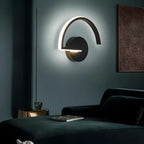 Indoor Minimalist Black LED Wall Sconce with Linear Fixture