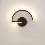 Indoor Minimalist Black LED Wall Sconce with Linear Fixture