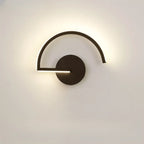 Indoor Minimalist Black LED Wall Sconce with Linear Fixture