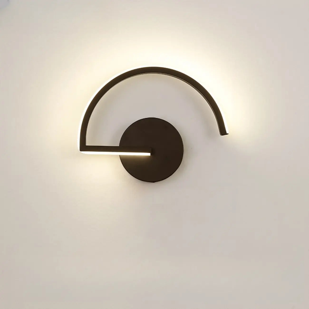 Indoor Minimalist Black LED Wall Sconce with Linear Fixture