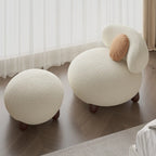 Modern Sherpa Oversized Side Chair Living Room