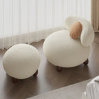 Modern Sherpa Oversized Side Chair Living Room