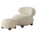 Modern Sherpa Oversized Side Chair Living Room