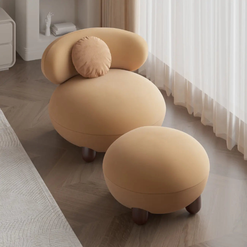 Modern Sherpa Oversized Side Chair Living Room