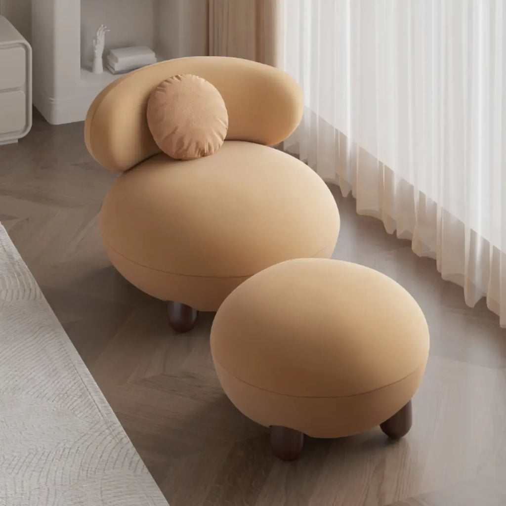 Modern Sherpa Oversized Side Chair Living Room