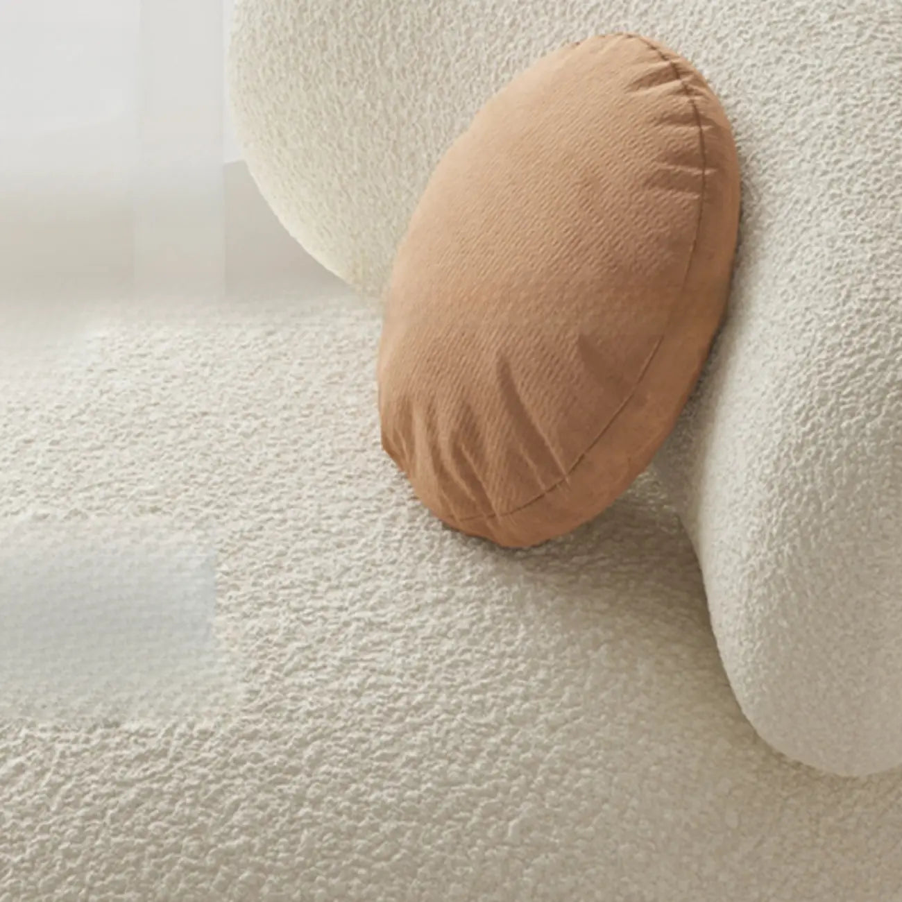 Modern Sherpa Oversized Side Chair Living Room