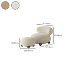 Modern Sherpa Oversized Side Chair Living Room