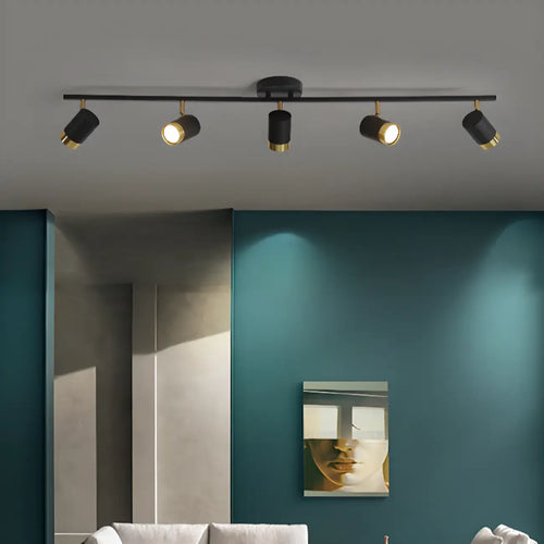 4-Light Modern Dimmable LED Track Lighting with Adjustable Head