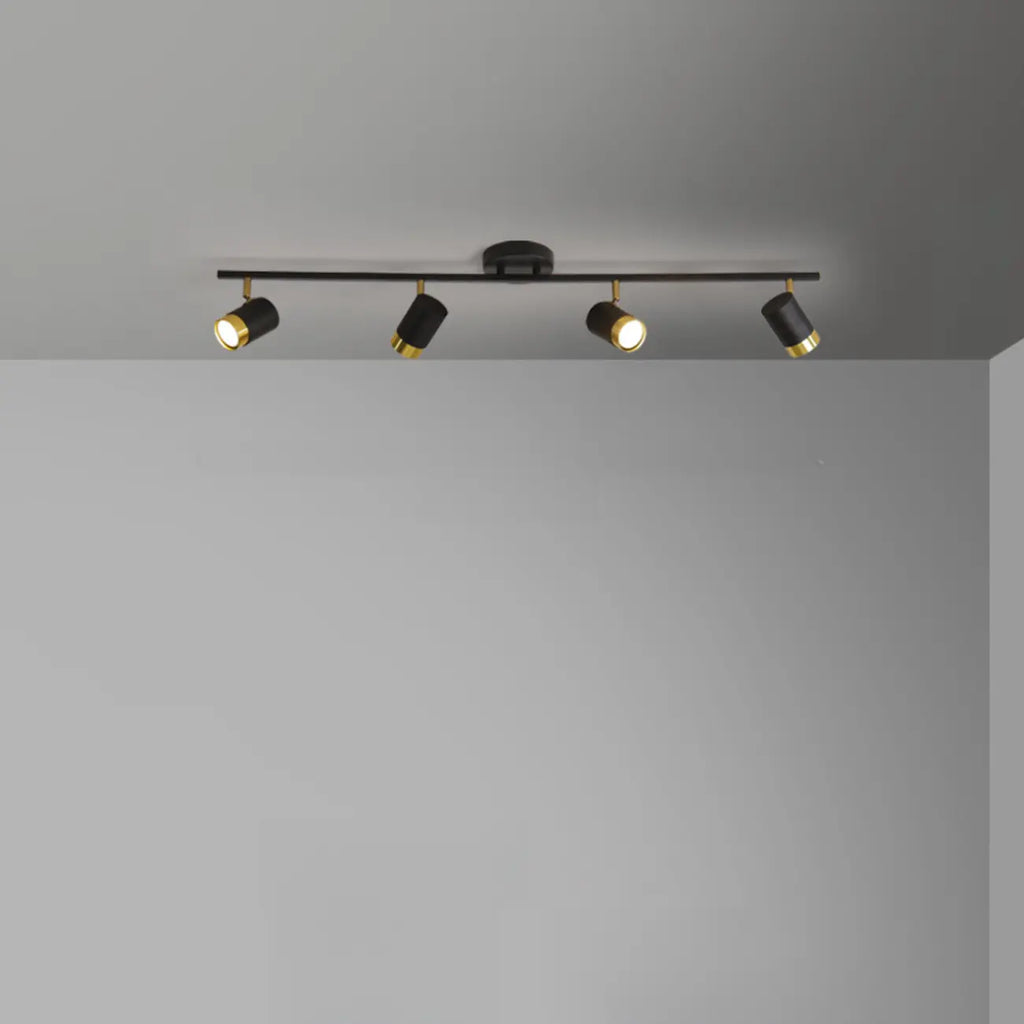4-Light Modern Dimmable LED Track Lighting with Adjustable Head