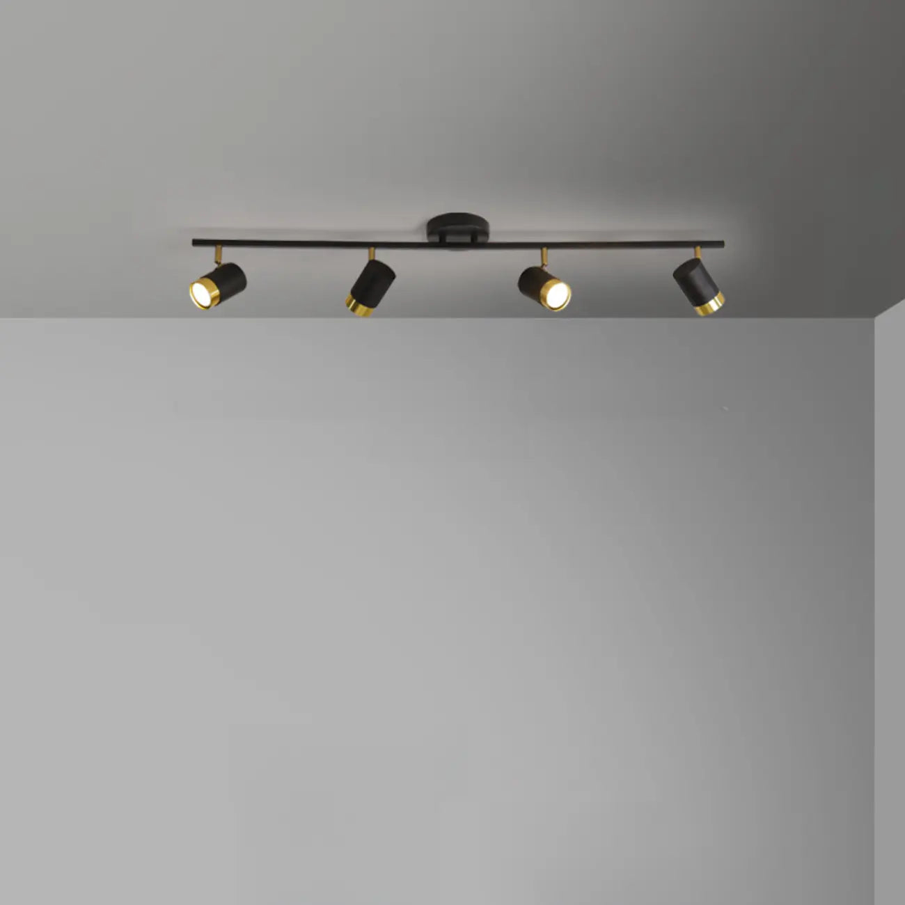 4-Light Modern Dimmable LED Track Lighting with Adjustable Head