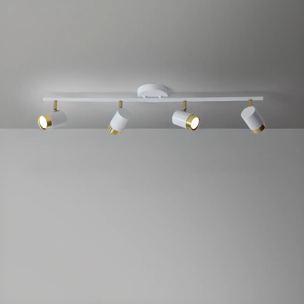 4-Light Modern Dimmable LED Track Lighting with Adjustable Head