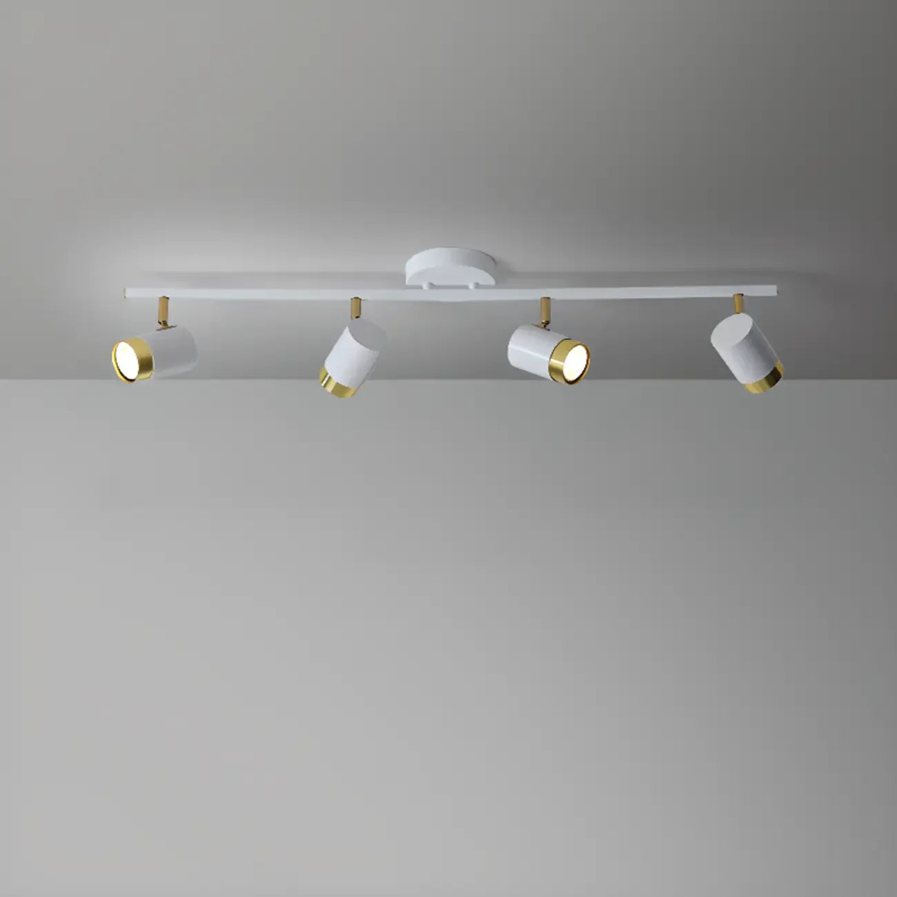 4-Light Modern Dimmable LED Track Lighting with Adjustable Head
