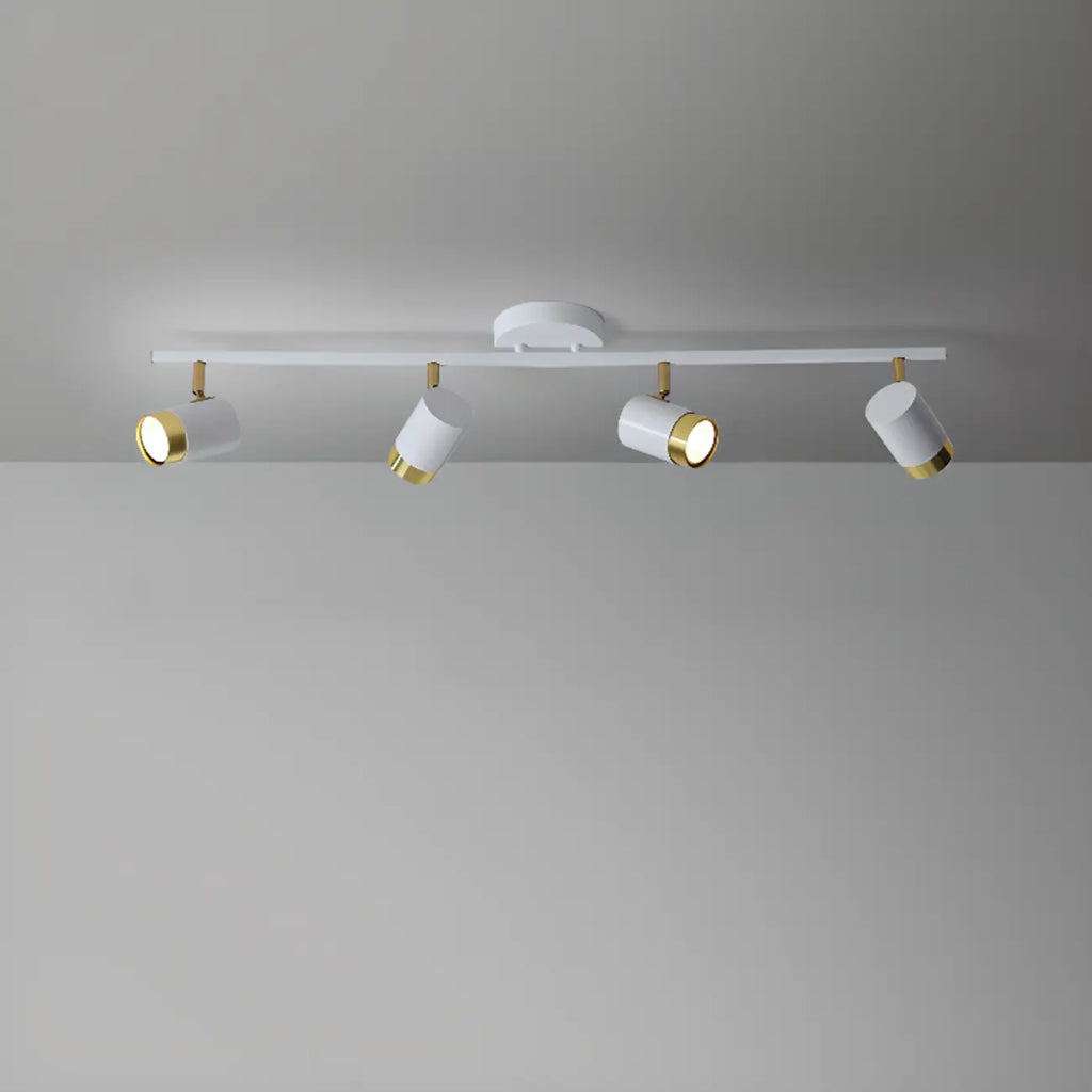 4-Light Modern Dimmable LED Track Lighting with Adjustable Head