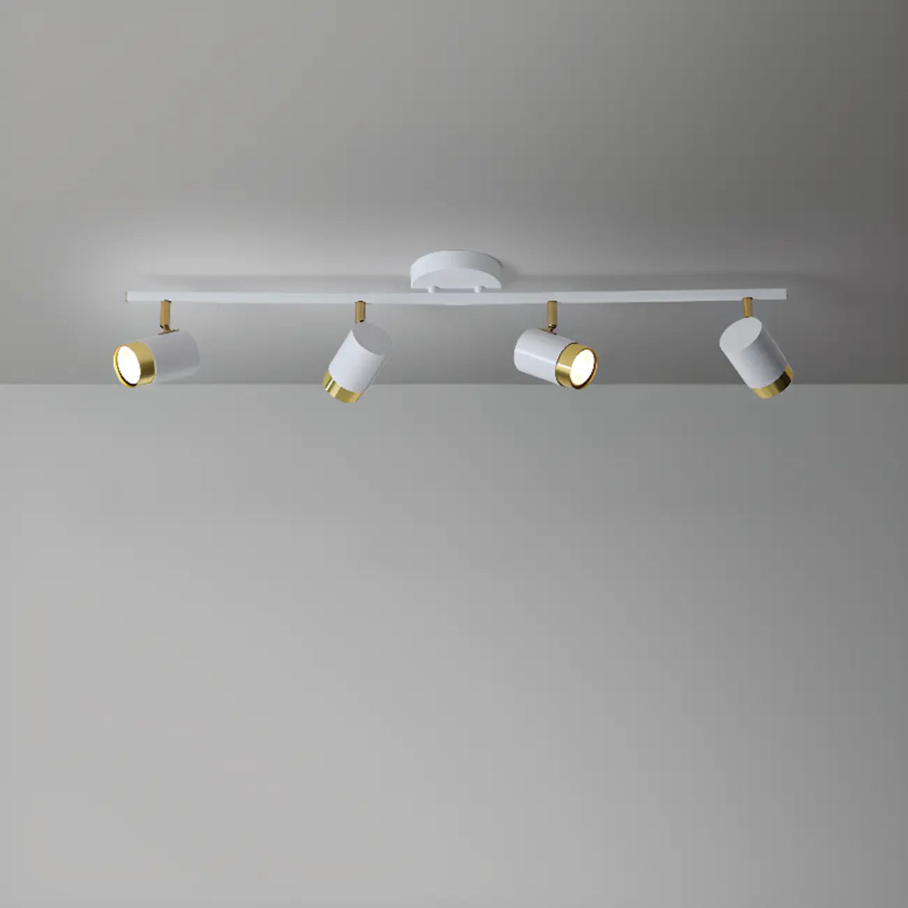 4-Light Modern Dimmable LED Track Lighting with Adjustable Head