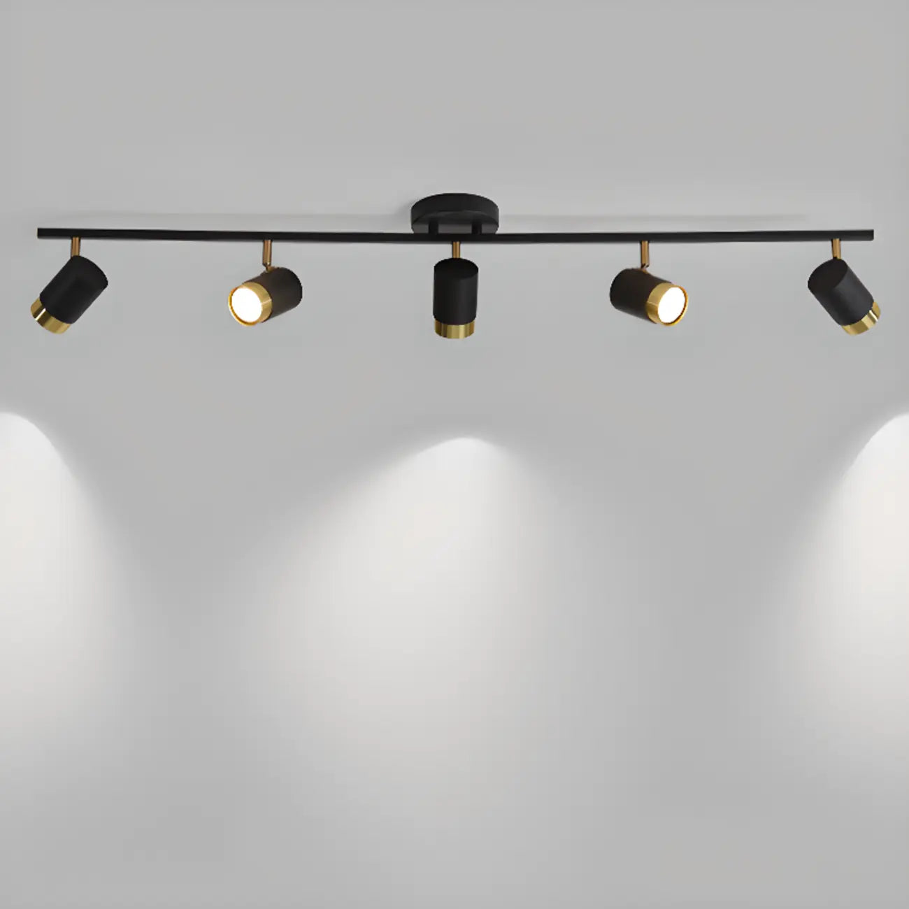 4-Light Modern Dimmable LED Track Lighting with Adjustable Head