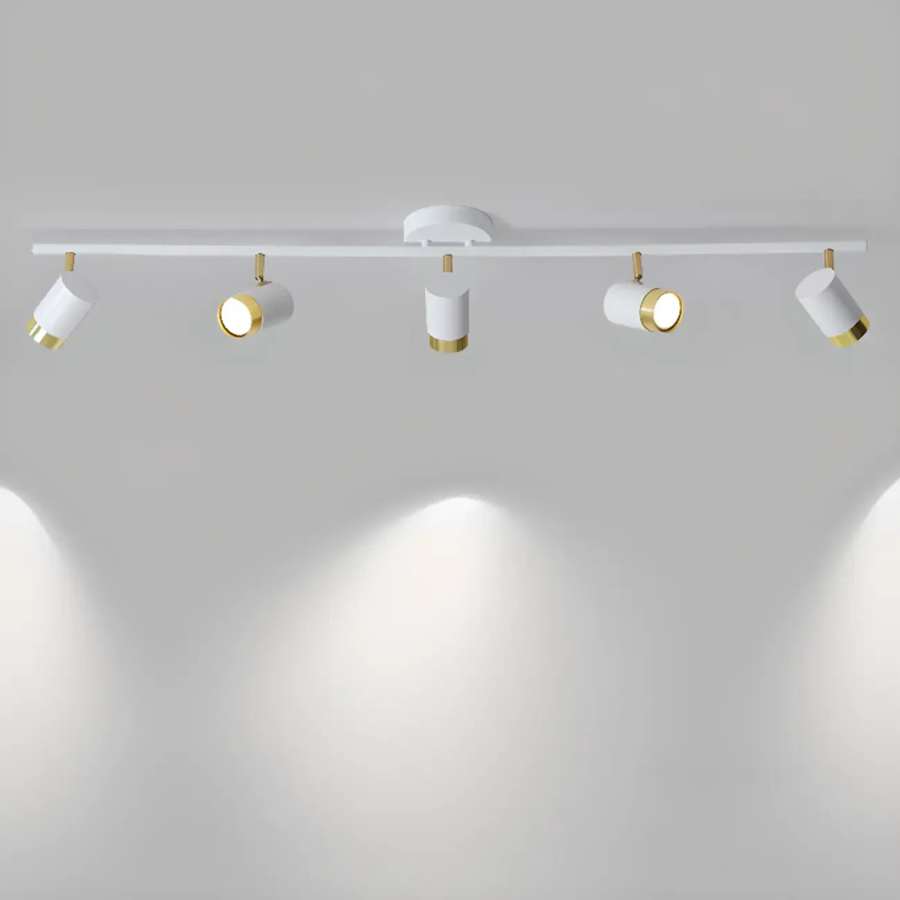 4-Light Modern Dimmable LED Track Lighting with Adjustable Head